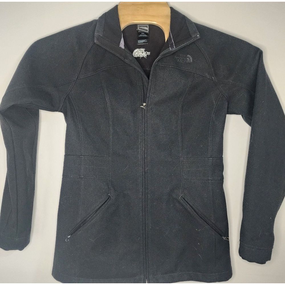 The North Face Womens Size M Black Polyester Jacket/Coat/Pea Coat - Picture 2 of 12